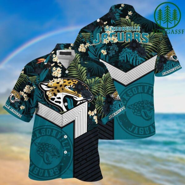 nfl jacksonville jaguars teal speical trendy hawaiian shirt aloha shirt 7933 golqt