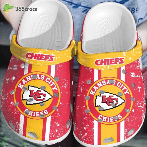 nfl kansas city chiefs football fans choice comfortable game day clogs 1852 vr2o5