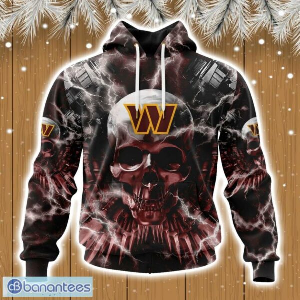 nfl washington commanders expendables skull design hoodie 3d all over print