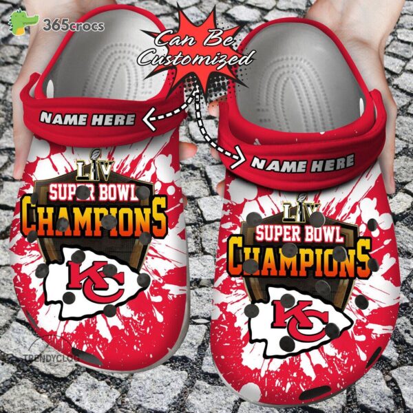 personalized kansas city chiefs football team crocs clog custom name shoes 3892 fsqha