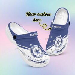 Personalized NFL Dallas Cowboys Shoes Clogs Birthday Gift