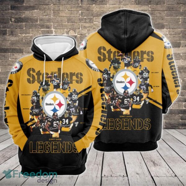 pittsburgh steelers nfl all star team 3d all over print 3d hoodie for sport fans