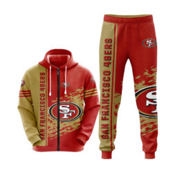 San Francisco 49ers NFL new art v4 set 3D Unisex Hoodie Sweatpants