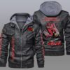 Arizona Cardinals logo glove Mens Leather Jacket Hooded Coat Winter s l960 3