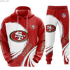 NFL San Francisco 49ers Tracksuit Hoodie Pants set sport s l960 32