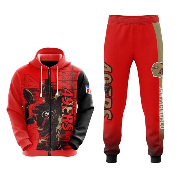 San Francisco 49ers NFL player art v2 set 3D Unisex Hoodie Sweatpants