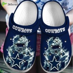 Show Team Spirit Dallas Cowboys NFL Fan Tribute Classic Comfort Clog Design