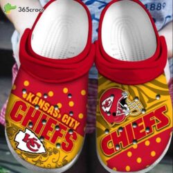 Show Team Spirit Kansas City Chiefs NFL Inspired Classic Comfort Clog Design