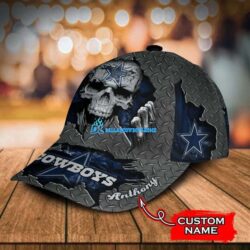 Custom Name dark skull Dallas Cowboys 3D Cap Print Full 0x720@1616663851cb71caa347