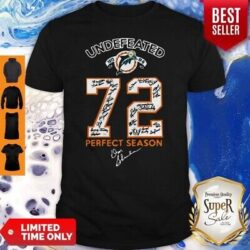 Miami Dolphins Undefeated 1972 72 Perfect Season Signatures Shirt