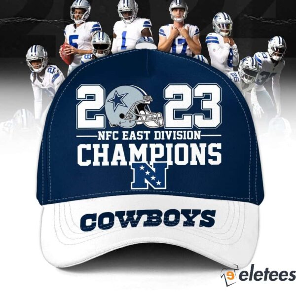 2023 NFC East Champions Cowboys 3d Cap 1