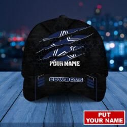 Custom Name Monster Dallas Cowboys 3D Cap Print Full