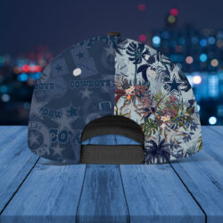 Custom Name Hawiian Dallas Cowboys NFL Cap Print Full AOP Classic Baseball Cap Mockup2 2