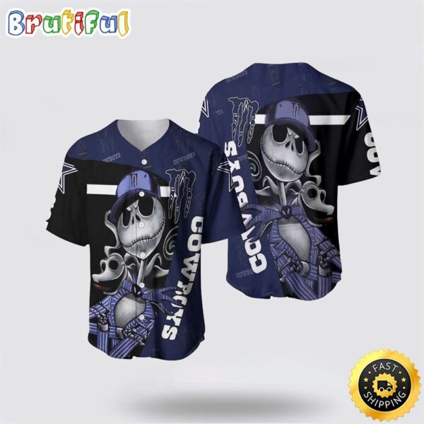 NFL Dallas Cowboys Baseball Jersey Jack Skellington Limited Edition Gift 1 i4puks