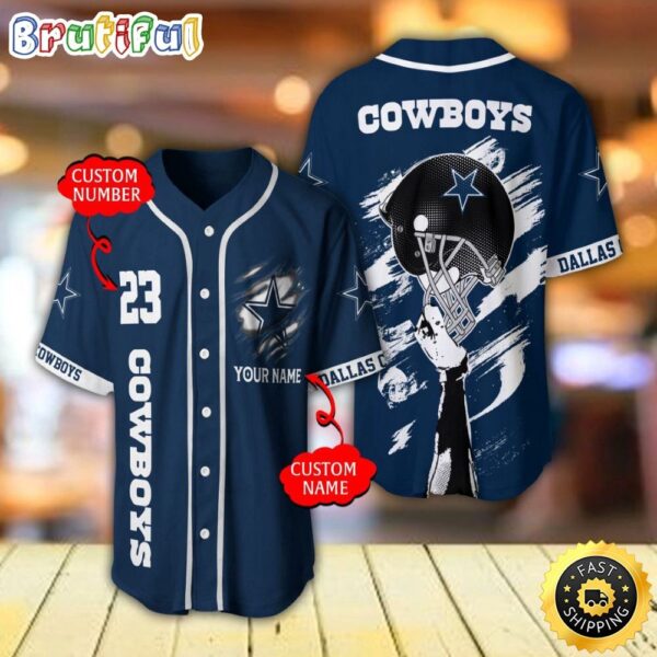 Personalized NFL Dallas Cowboys Baseball Jersey Classic Baseball Jerseys nml7db