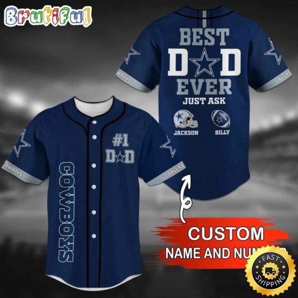 Personalized NFL Dallas Cowboys Baseball Jersey Iconic Baseball Wear mbqdt1