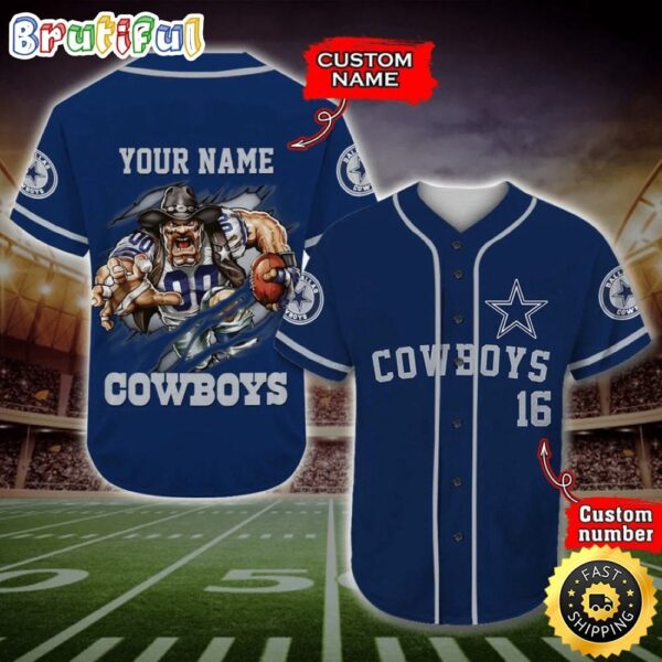 Personalized NFL Dallas Cowboys Baseball Jersey Timeless Sportswear tah2zv