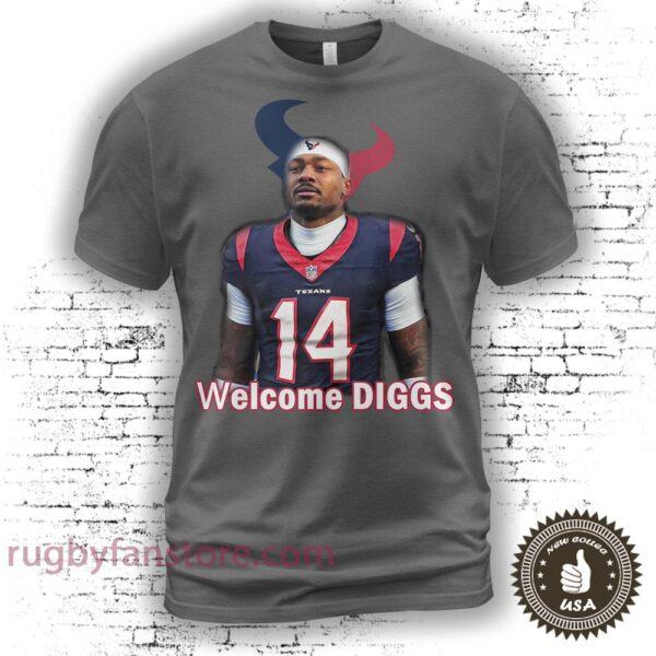 Welcome To Houston Texans H-Town Bound Stefon Diggs t-Shirt - rugbyfanstore