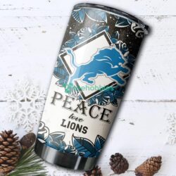 Peace Love Detroit Lions NFL Tumbler For Fans