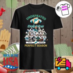 Undefeated 1972 17-0 Dolphins, Miami Dolphins perfect season shirt