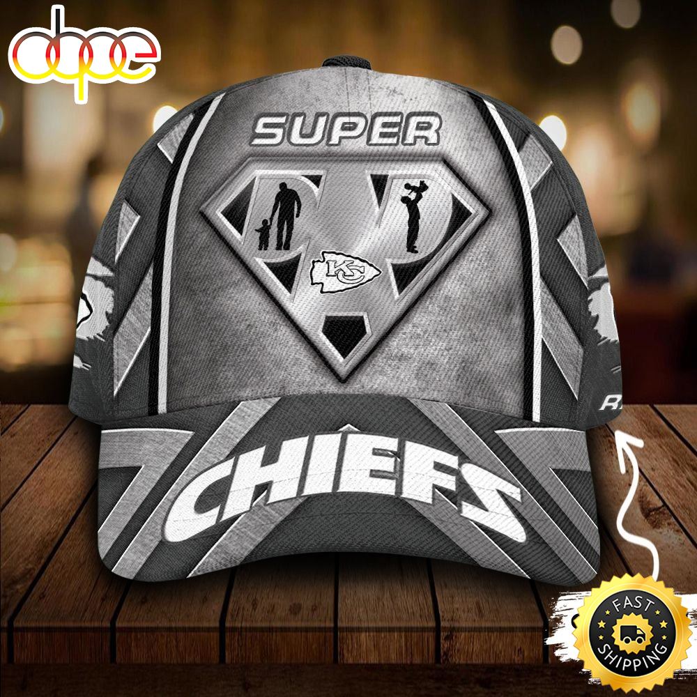 Kansas City Chiefs 3d Cap Nfl Superman Dad Custom Name Kansas City Chiefs 3d Cap Nfl Superman Dad Custom Name