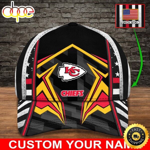 Kansas City Chiefs Nfl Personalized 3d Cap fgtukj