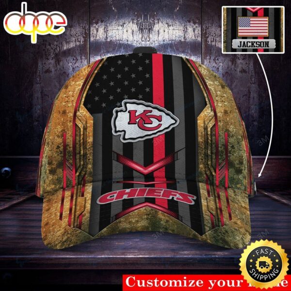 Kansas City Chiefs Personalized Hunting 3d Cap caepsi