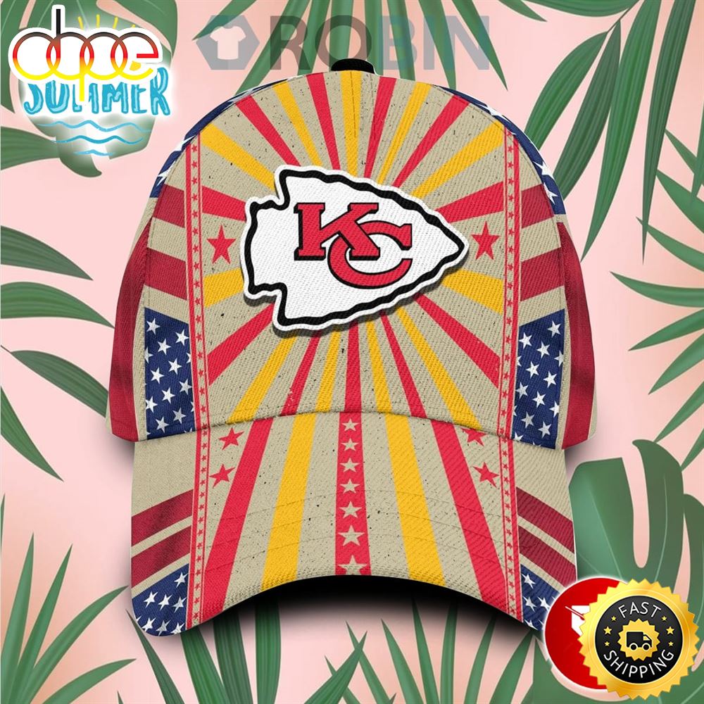 Kansas City Chiefs Retro Vintage Design Hawaiian Summer Classic Baseball 3d Cap Kansas City Chiefs Retro Vintage Design Hawaiian Summer Classic Baseball 3d Cap
