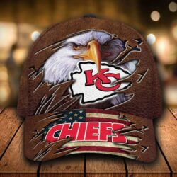 Nfl Kansas City Chiefs 3d Cap Classic Eagle Custom Name v2