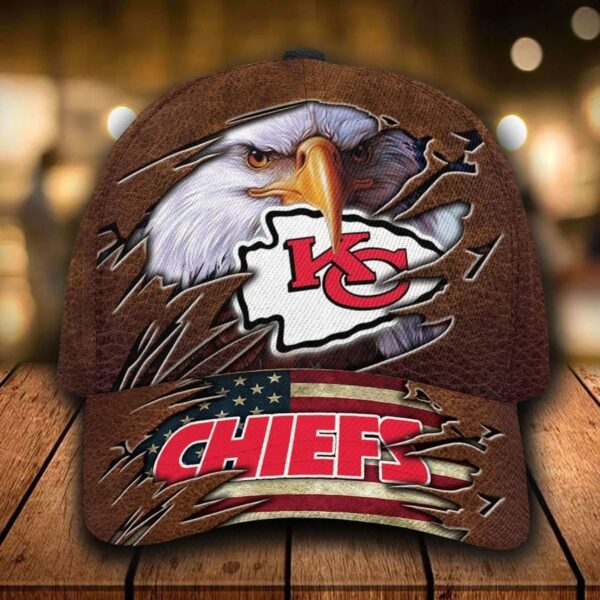 Nfl Kansas City Chiefs 3d Cap Classic Eagle Custom Name 2 ennm8e