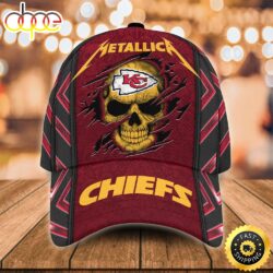 Nfl Kansas City Chiefs Metallica 3d Cap