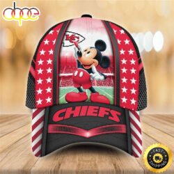 Nfl Kansas City Chiefs Mickey Mouse 3d 3d Cap