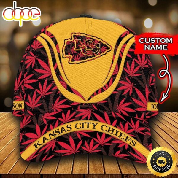 Nfl Kansas City Chiefs Weed Custom Name 3d Cap mhe3hj