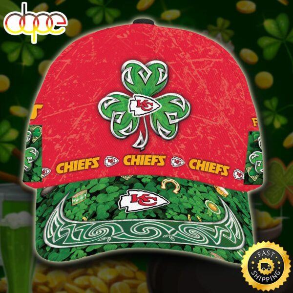 Personalized Kansas City Chiefs St Patrick s Day All Over Print 3D Classic Cap TPH vaecem