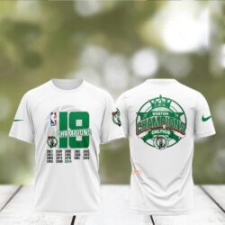 18 Champions NBA Boston Celtics 2024 3D T Shirt