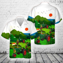 1954 Oliver 77 Row Crop 2WD Tractor Hawaiian Shirt