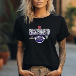 2023 2024 AFC American Football Conference Championship Baltimore Ravens T Shirt