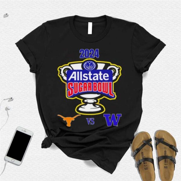 2024 Allstate Sugar Bowl Texas Longhorns vs. Husky Washington logo shirt