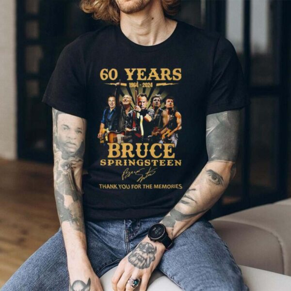 60 Years 1964 – 2024 Bruce Springsteen Thank You For The Memories T Shirt