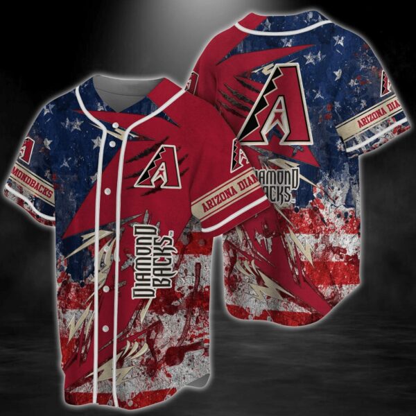 Arizona Diamondbacks MLB Baseball Jersey Shirt US Flag