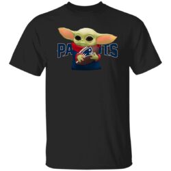 Baby Yoda Holding New England Patriots Shirt