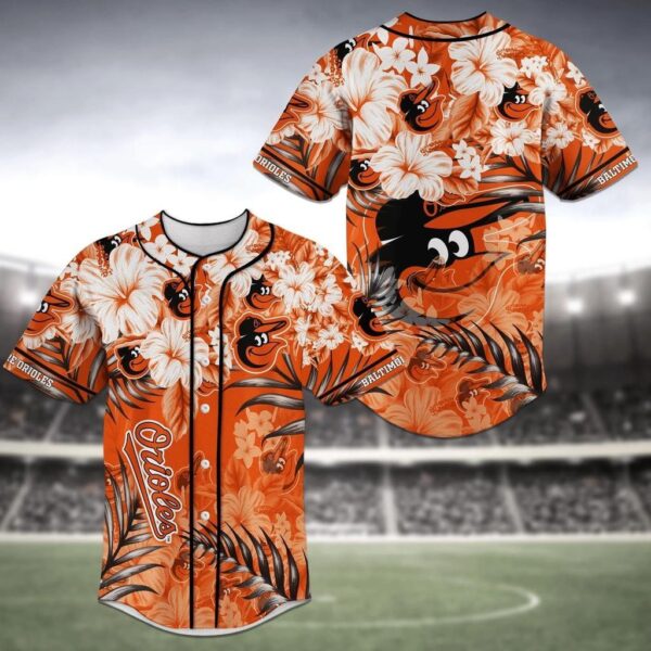 Baltimore Orioles MLB Baseball Jersey Shirt Flower