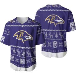 Baltimore Ravens Nfl Ugly Sweatshirt Christmas D Baseball Jersey