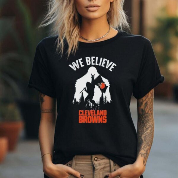 Bigfoot We Believe Cleveland Browns 2024 shirt