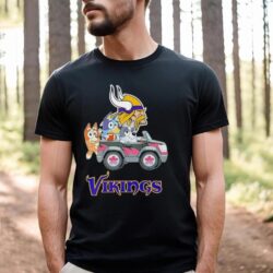 Bluey Bingo and Muffin in the car Minnesota Vikings NFL 2024 shirt