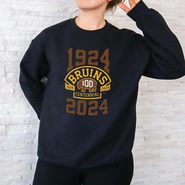 Boston Hockey Bruins Team 100th Season Hockey 1924 2024 T Shirt