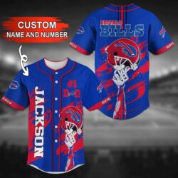 Buffalo Bills NFL Personalized Baseball Jersey Shirt No Dad