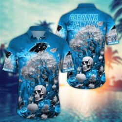 Carolina Panthers Halloween Skull Pumpkin – NFL Hawaiian Shirt