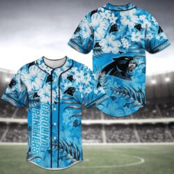 Carolina Panthers NFL Baseball Jersey Shirt