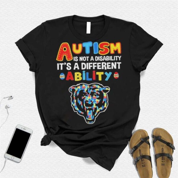 Chicago Bears NFL Autism Is Not A Disability 2024 Shirt